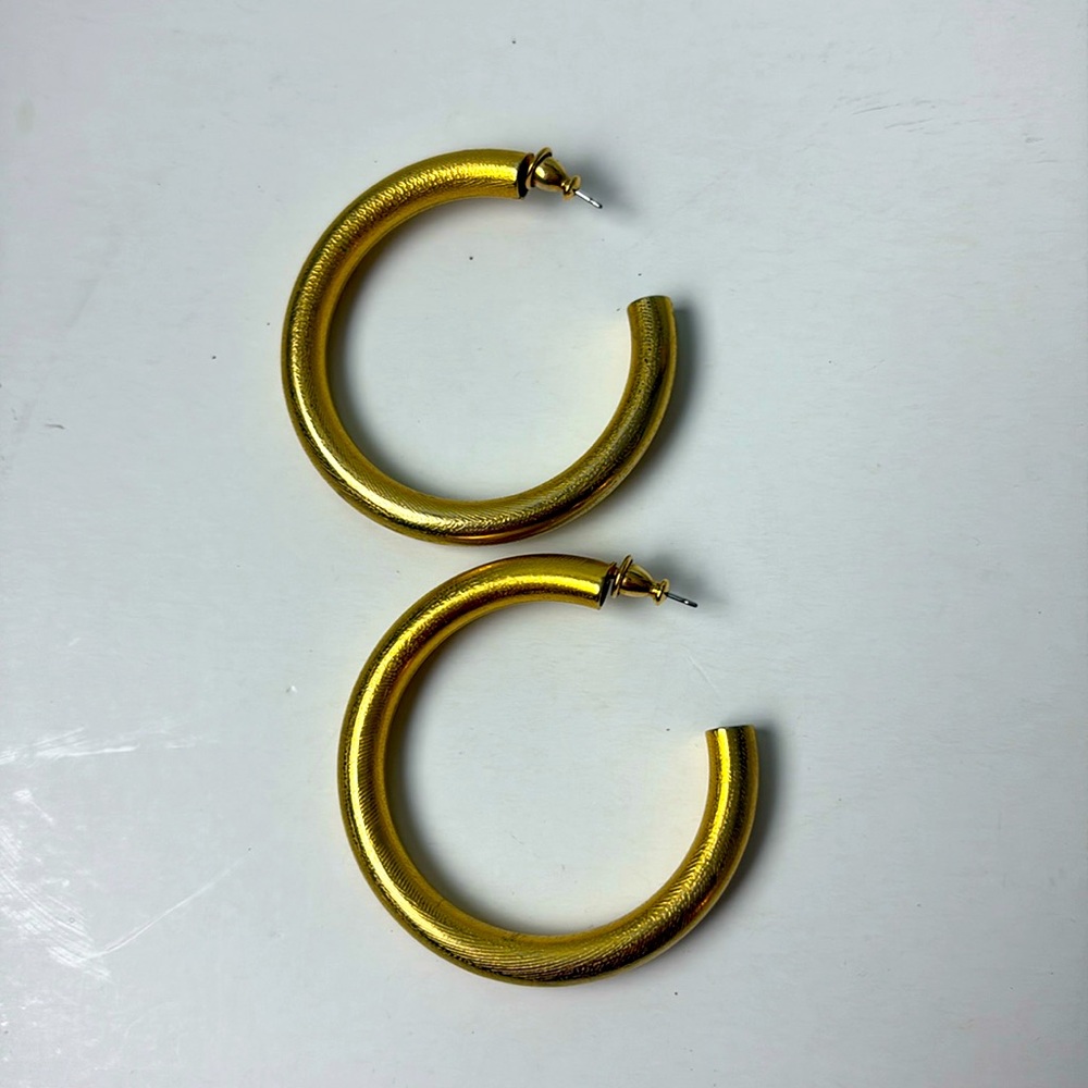 Gold hoop earrings